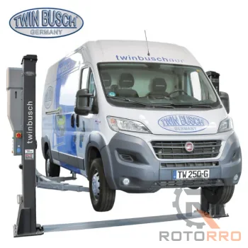Twin Busch 2 Säulen Hebebühne 5.0t – elektromagnetisch – HEAVY LINE – Grey-Line