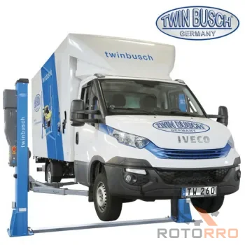 Twin Busch 2-Säulen-Hebebühne 6.0t – elektromagnetisch – HEAVY LINE TW260