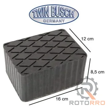 Twin Busch Gummiklotz/Aufnahmegummi TWS3-GK80