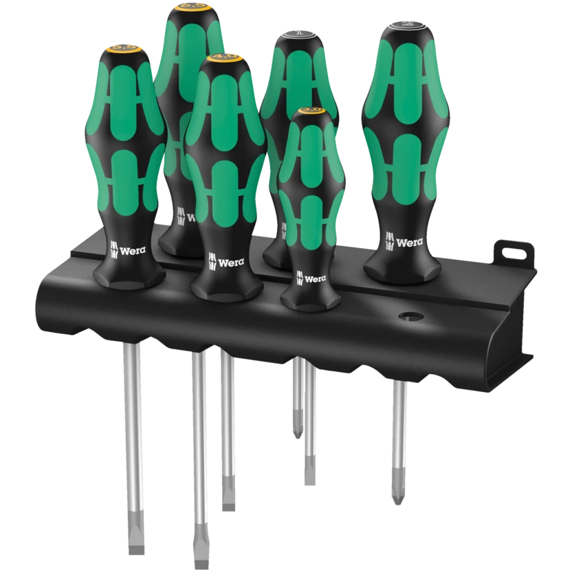 334/355/6 Rack Schraubendrehersatz Kraftform Plus Lasertip + Rack